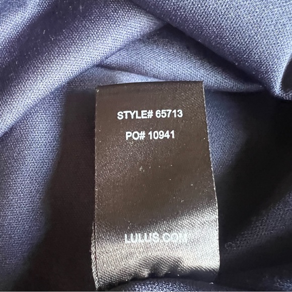 LULUS The Very Thought of You Navy Blue Floral Print Maxi Dress Gown Size M Rose - Picture 13 of 14